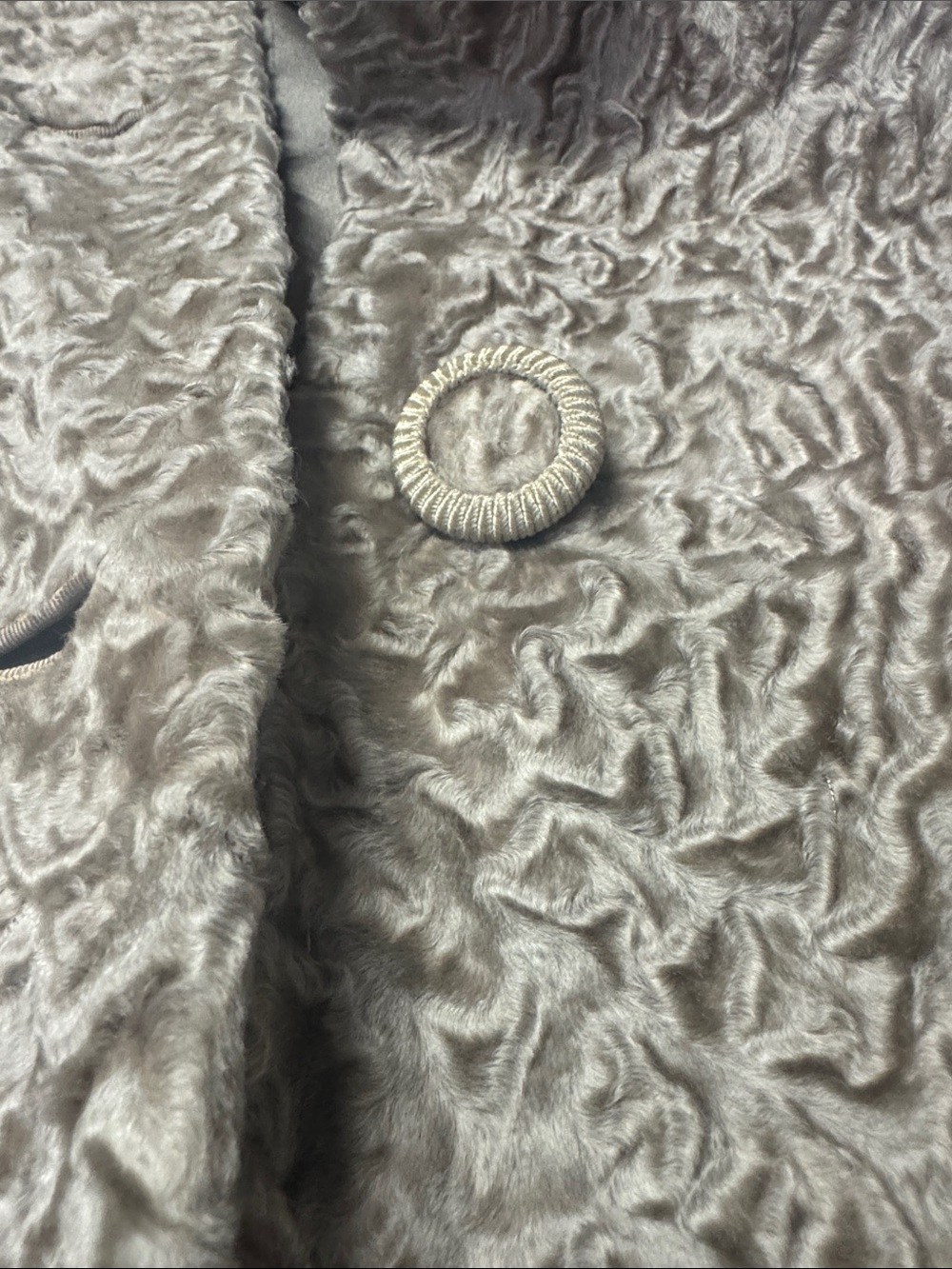 RARE! Vintage Real Mink Fur 2-Pc Persian Lamb Coat Matching Skirt Meisel-Pesky - Picture 8 of 8